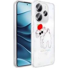 Mi-Ça Home 14 4g ile Uyumlu Kılıf Şeffaf Figürlü Folk Sert Kapak - Sevimli Köpek