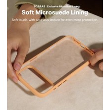 Mi-Ça Home Telefon Için Sıvı Silikon 17 Pro Max Kılıf Koruma Kapağı 17,5 cm O Turuncu