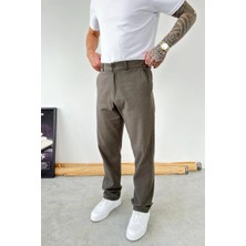 HAFKA Yeşil Baggy Keten Pantolon