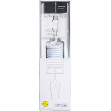 Mi-Ça Home Lightning ile Uyumlu Data ve Şarj Kablosu Örgülü 1.1m - CX10 Beyaz