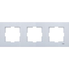 Mi-Ça Home Gümüş Üçlü Çerçeve