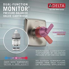 Mi-Ça Home T17464-SS-I Ashlyn Monitor 17 Serisi Banyo Küveti ve Duşu IN2ITION Two In One El Duşu Duş Başlığı, Paslanmaz Çelik