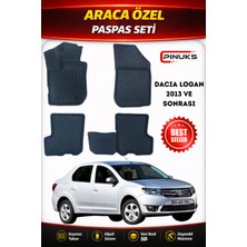 PINUKS Dacıa Logan 2013 Araca Özel Havuzlu  5d  Oto Paspas Seti Pro Seri