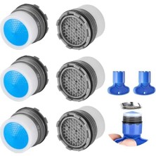 Mi-Ça Home Musluk Havalandırıcı, 6 Adet 16.5mm Su Tasarruflu Musluk Havalandırıcısı, Musluk Akış Kısıtlayıcı Yedek Parçaları, Banyo ve Mutfak Için 2 Adet Musluk Anahtarı ile Birlikte