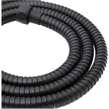 Mi-Ça Home Siyah Banyo Duş Hortumu Esnek Kopmayan Banyo Hortumu 150CM