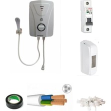 Feyza Design Elektrikli Şohben 7 mt Kablolu Tam Takım Seti, Kolay Montaj ve Kullanıma Uygun