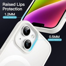 Mi-Ça Home 15 Plus Için Manyetik Kılıf  [askeri Sınıf Düşme Koruması] Yarı Saydam Arkası Mat Darbeye Karşı Dayanıklı Silikon Kamera Korumalı Telefon Kılıfı