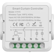 Mi-Ça Home Smart Akıllı Panjur Anahtarı Elektrikli Panjur Perde ve Jaluzi Için Kontrol Modülü Mobil Uygulama Denetimli Panjur Şalteri Zamanlayıcı Anahtar Wi-Fi X7015