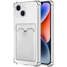Mi-Ça Home 14 Için Card Slot Kılıf Şeffaf [ 14 ile Uyumlu Kılıf - Şeffaf]