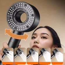 Mi-Ça Home Moderno Yüksek Basınçlı Tasarruflu Duş Başlığı - Modern Gri, Çok Fonksiyonlu Banyo Başlığı, El Duşu