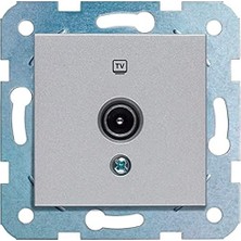 Mi-Ça Home Gümüş Tv Sonlu Mekanizma+Düğmekapak