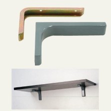 Mi-Ça Home Duvar Raf Altı Bağlantı Kapaklı 12CM (2 Adet) Gri