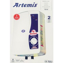 Feyza Design Elektrikli Su Isıtıcı, Banyo Için Güçlü ve Verimli Şofben, 7500W