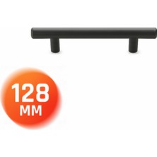 Nobel Metal Mobilya Kulbu Mutfak Çekmece Dolap Dolabı Kulpu  Kulpları Matsiyah 128 mm