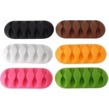 Mi-Ça Home 3 Adet 5 Kanallı Kablo Tutucu Sabitleyici Kablo Düzenleyici Kablo Sabitleyici