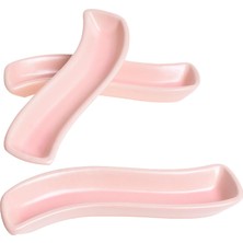 Mi-Ça Home Keramika Mat Açık Pembe Ivory Zeytinlik 18 cm 3 Adet