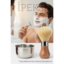 Pileli Store Premium Tıraş Fırçası - Dişbudak Saplı - %70 Domuz Kılı Karışımı | Yoğun Köpük Pür�
