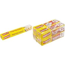 Mi-Ça Home Koroplast Pişirme Kağıdı 37 cm x 8 mt ve Koroplast Büyük Boy 80'li 4 Al 3 Öde Buzdolabı Poşeti (4 x 20)
