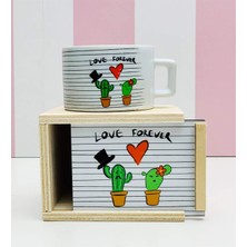 Mi-Ça Home Giftmoda Sonsuza Kadar Aşk Kaktüs Tasarımlı Kutulu