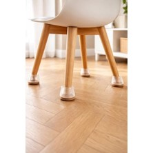 Mi-Ça Home Keçeli Ayak Koruyucu 4 Adet Mobilya Ayak Kılıfı Zemin Koruyucu Keçe Parke Çizilmez Gürültü Önleyici Kaydırmaz Sessiz Pabuç Masa Ayaklığı Esnek Koruyucu Kapak