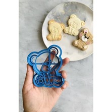 Mi-Ça Home Mavi Sevimli Ayı Hamur Şekillendirici/kurabiye Kalıbı