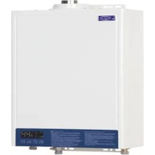 Feyza Design 14 Lt Hermetik Lpg Şofben, Baca Dahil, Güçlü ve Dayanıklı Tasarım