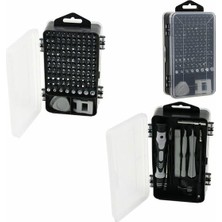 Mi-Ça Home 115'IN 1 Profesyonel Saatçi ve Telefoncu Tamir Seti, 98 Parça Tornavida Ucu, Telefon Onarım Aparatları ve T-Vida Saplı Tornavida