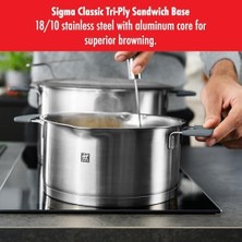 Mi-Ça Home Zwıllıng Simplify Tencere Seti, 5 Parça, Paslanmaz Çelik