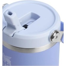 Mi-Ça Home Stanley Buz Akışı Go 600ML/20OZ Flip Straw Wtr Btl Ortanca