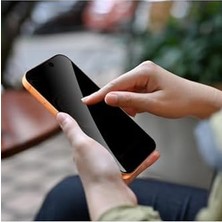 Mi-Ça Home - 17 Pro Max ile Uyumlu Hayalet Ekran Koruyucu Kırılmaz Cam Tam Kaplar Privacy Glass