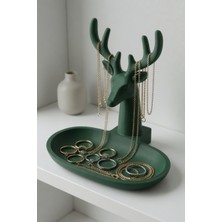 My Craft 3D MYCRAFT3D Geyik Figürlü Takı Standı & Organizer Tabaklı Kolye Yüzük Düzenleyici Dekoratif Obje