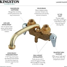 Mi-Ça Home KF471 Çamaşır Bataryası, 7-1/8 "emzik Erişimi, Parlak Krom