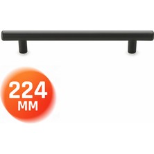 Nobel Metal Mobilya Kulbu Mutfak Çekmece Dolap Dolabı Kulpu  Kulpları Titanyum 224 mm