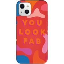 Mi-Ça Home 13 Uyumlu Renkli Silikon You Look Fab Telefon Kılıfı