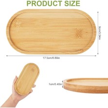 Mi-Ça Home 4’lü Bambu Servis Tepsisi Seti – Doğal Ahşap Bambu, Yuvarlatılmış Kenarlı, Kahvaltı Tepsisi, Sunum ve Servis Için Çok Amaçlı, Dayanıklı, Şık ve Modern Bambu Tepsi Seti