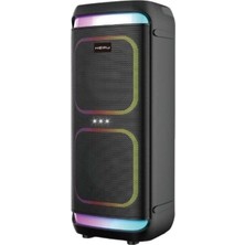 Hepu HP-986 Partybox Sarjlı Mikrofonlu Bluetooth Çift 8” 24W Hoparlör