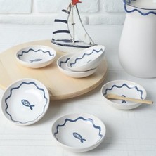 Mi-Ça Home Keramika Marin Halka Sosluk/çerezlik 13 cm 6 Adet 22874