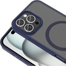 Mi-Ça Home 16 Pro ile Uyumlu Sio Magsafe ile Uyumlu Şarj Özellikli Mat Kılıf – Gri