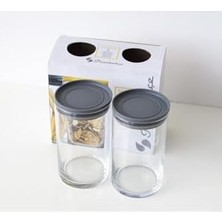 Mi-Ça Home Paşabahçe Breakfast 730 cc Saklama Kabı Gri Kapak 2'li 43736 FMA55510 010OA