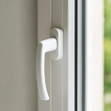 Mi-Ça Home Beyaz Pvc Pencere Kolu, Plastik Malzeme