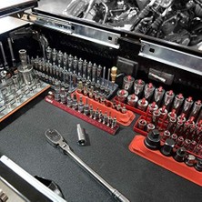 Mi-Ça Home Ağır Hizmet Kaymaz Alet Kutusu Astarı ve Garaj Çekmecesi Astarı - Siyah 60,96 cm x 50,96 Cm, Kırışmaz Mat Çekmeceleri Korur ve Aletleri Yerinde Tutar, 10BKS-080-24C20