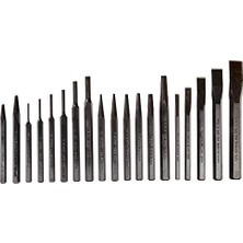 Mi-Ça Home 61019 Zımba ve Keski Seti, Siyah Oksit Kaplama, 19 Parça