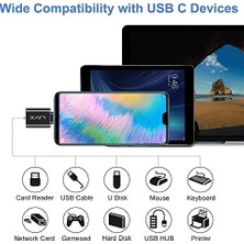 Mi-Ça Home Livx USB 3.1 To Type-C 10GBPS 3A Hızlı Şarj ve Data Aktarımı Çevirici Dönüştürücü Otg Adaptör Siyah Otgcz