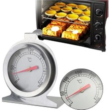 Mi-Ça Home Paslanmaz Çelik Fırın Termometresi, Mutfak Pişirme Ölçüm Aleti