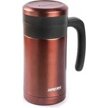 Mi-Ça Home Tantitoni Haers Kırmızı Paslanmaz Çelik Termos Bardak 450ML