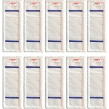 PremiumPort 50 cm Yedek Duvar Mop Seti, 10 Adet, Hijyenik Temizlik Sağlar