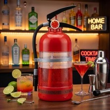 Mi-Ça Home Yangın Söndürücü Tasarımlı Içecek Dispenseri – 2 Litre Kokteyl ve Içecek Dağıtıcı, Parti ve Bar Kullanımı Için Eğlenceli Içecek Servis Makinesi