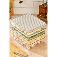 Mi-Ça Home Saklama Kabı Seti 4’lü 2.5l (Toplam 10L) | Hava Geçirmez | Dondurucu Uyumlu