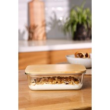 Mi-Ça Home Emsan Naturel 1050 ml Borosilikat Saklama Kabı