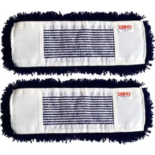 PremiumPort Yedek Orlon Mop 50 Cm, 2'li Paket, Toz Toplama Temizlik Seti